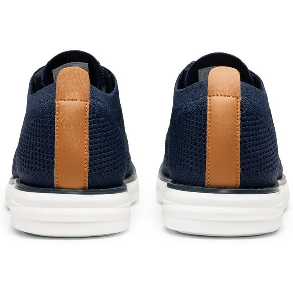 ⚡Men Blue Knit Flex Breeze Mesh Oxfords Lace-Up Lightweight Walking Sneaker - Picture 6 of 10